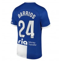 Fotbalové Dres Atletico Madrid Pablo Barrios #24 Venkovní 2023-24 Krátký Rukáv